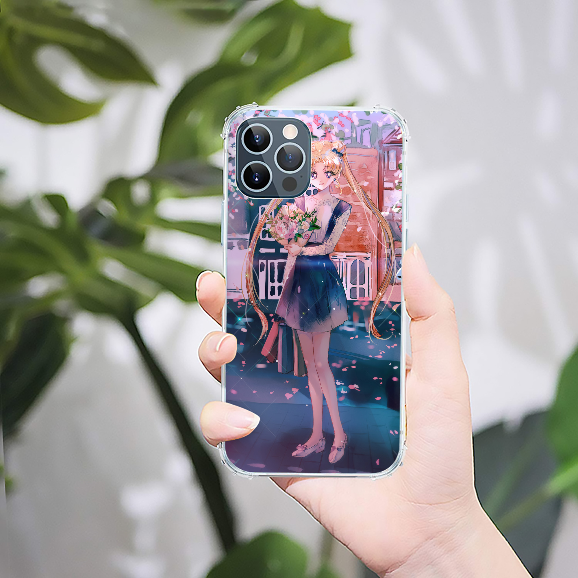 （画像用） 美少女戦士セーラームーン Sailor Moon 【iPhone 12シリーズ対応】透明スマホケース（クリアソフトケース）